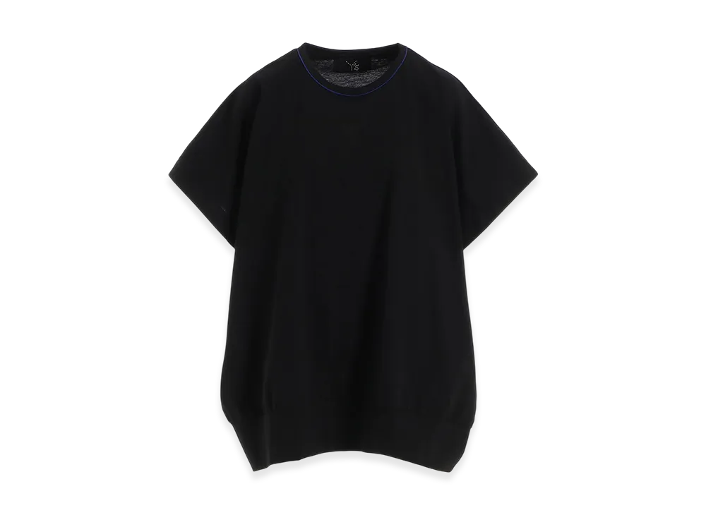 Y's Coton Jersey Stitch Sleeveless Big T "Black"