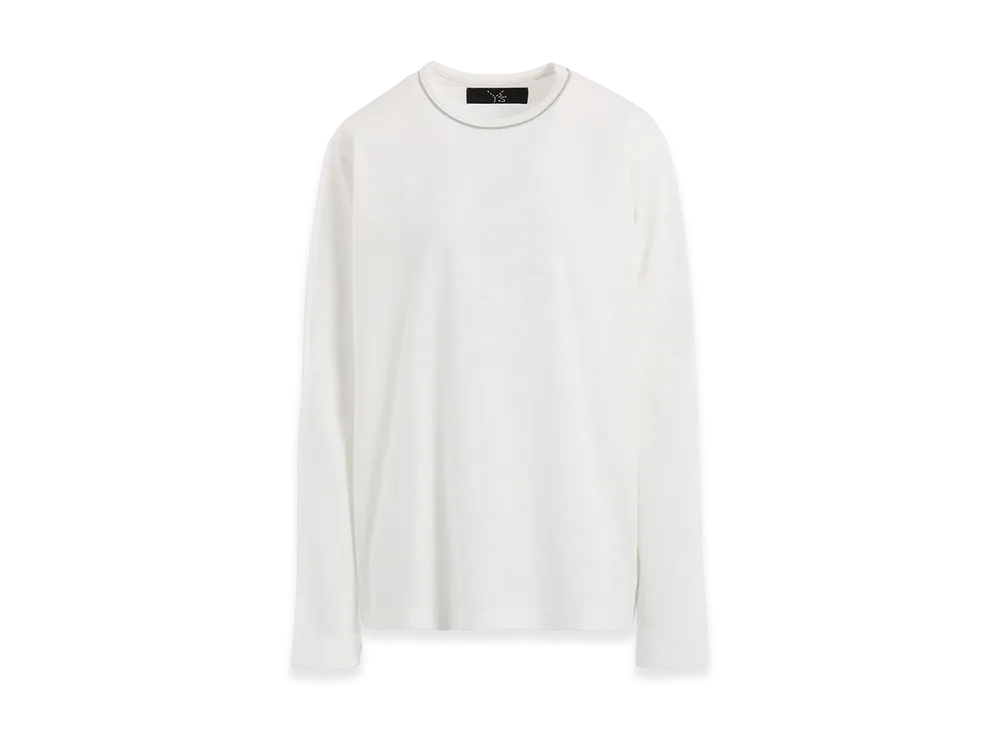 Y's Coton Jersey Stitch Long Sleeve Big T "Off White"
