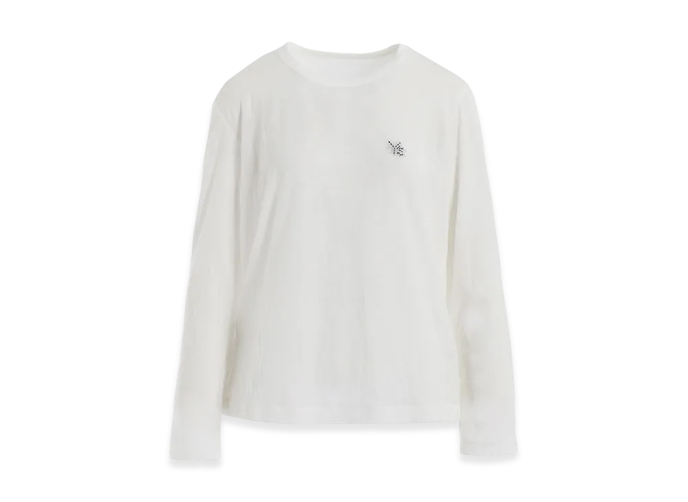 Y's Wrinkle Jersey Stitch Long T "Off White"