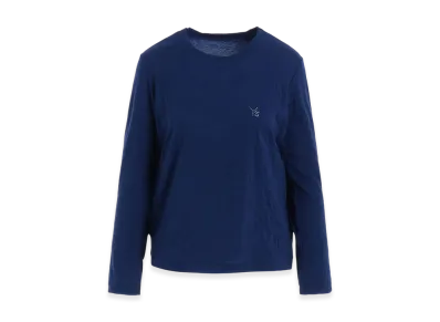 Y's Wrinkle Jersey Stitch Long T "Blue"