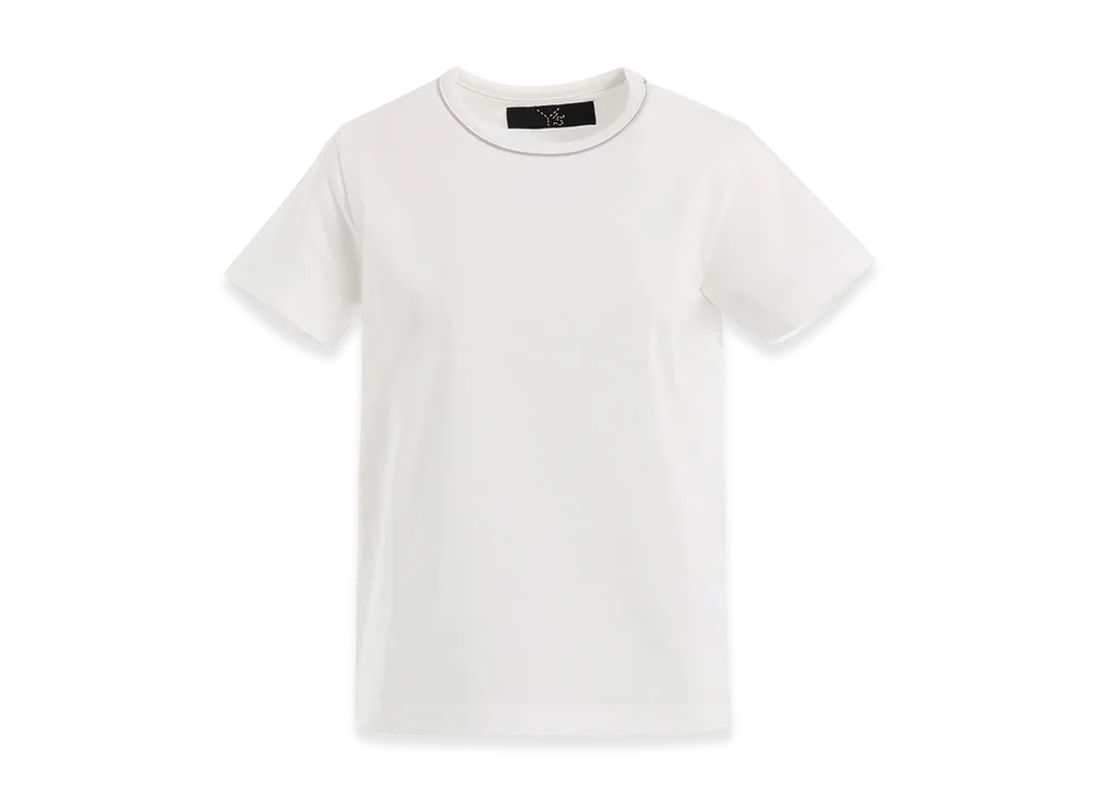 Y's Coton Jersey Stitch Half Sleeve T "Off White"