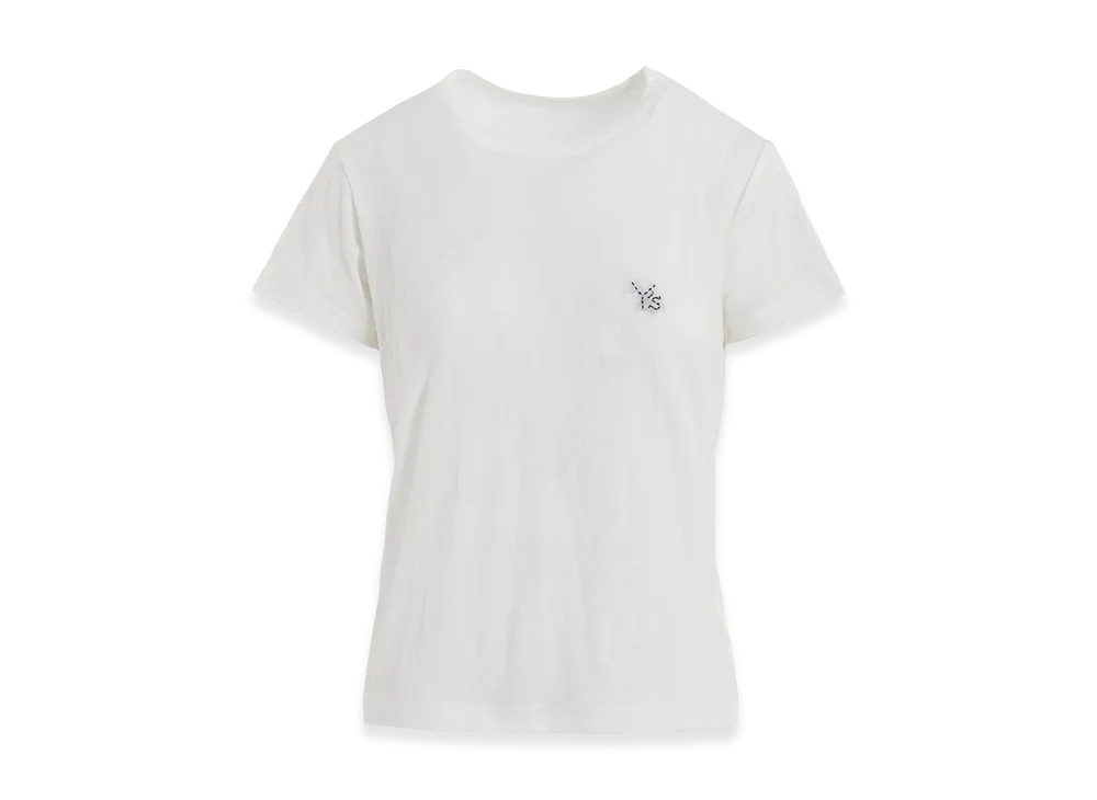 Y's Wrinkle Jersey Stitch T "Off White"