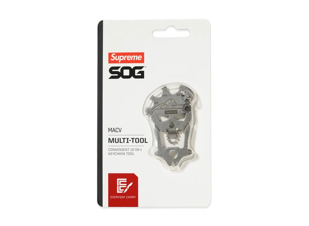 Supreme x SOG MacV Tool "Silver"