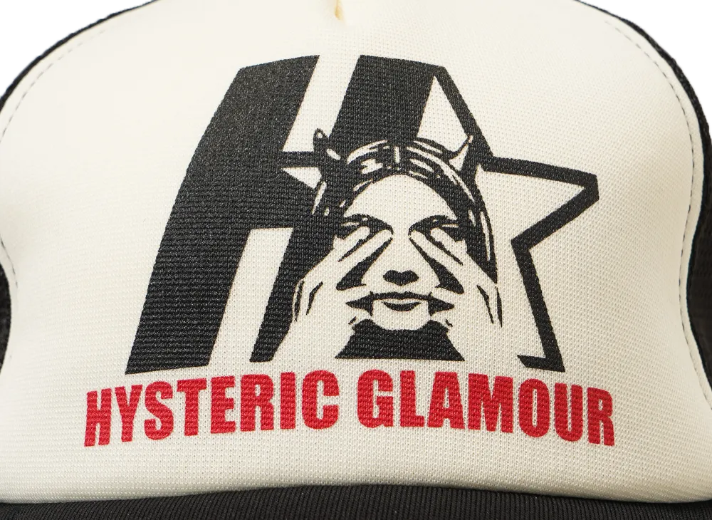 HYSTERIC GLAMOUR Star Evil Mesh Cap 