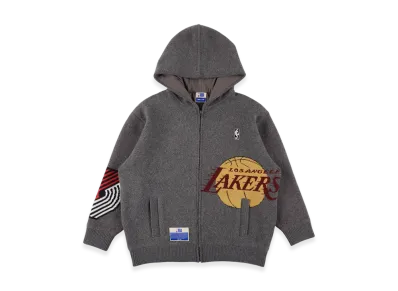 WIND AND SEA x NBA Jacquard Knit Hoodie "Lakers Blazers"