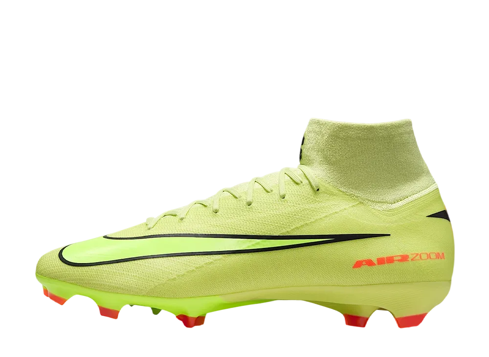 ナイキ マーキュリアル スーパーフライ10 プロ FG "ライムライト/ハイパークリムゾン/ボルト"