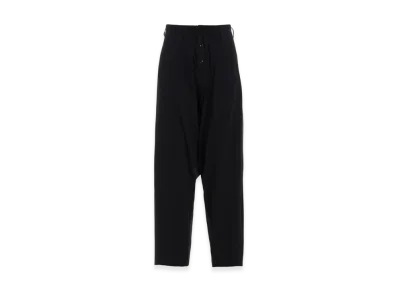 Y's 6OZ Denim Stitch Sarrouel W/ Waist String "Black"