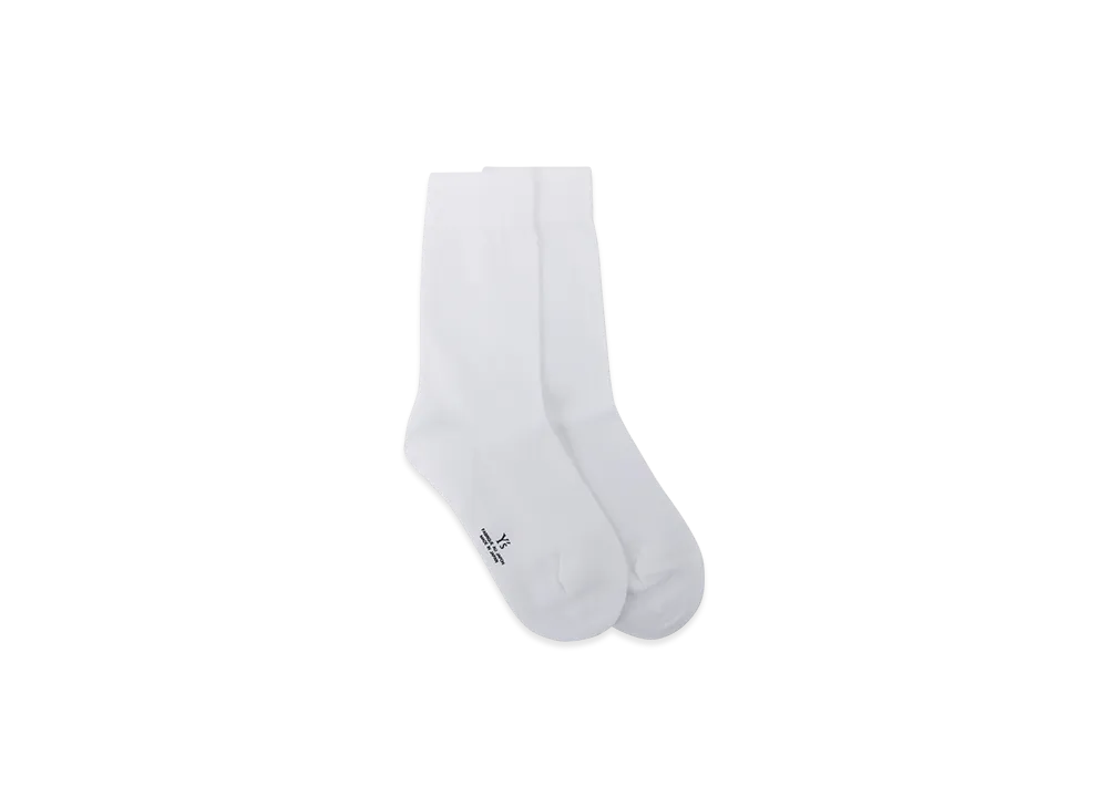 Y's NY Jersey Classic Socks "White"
