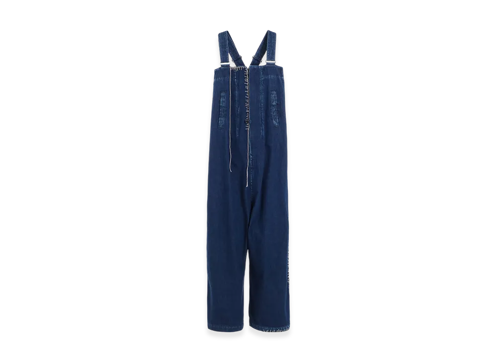 Y's Spotted Denim Overalls "Indigo"