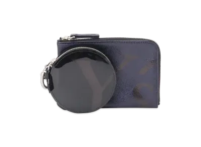 Y's Leather/PVC Double Pouch "Navy"