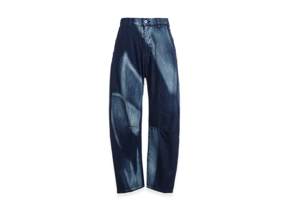 Y's C/ Spotted Denim Gusset Wide Pants "Indigo"