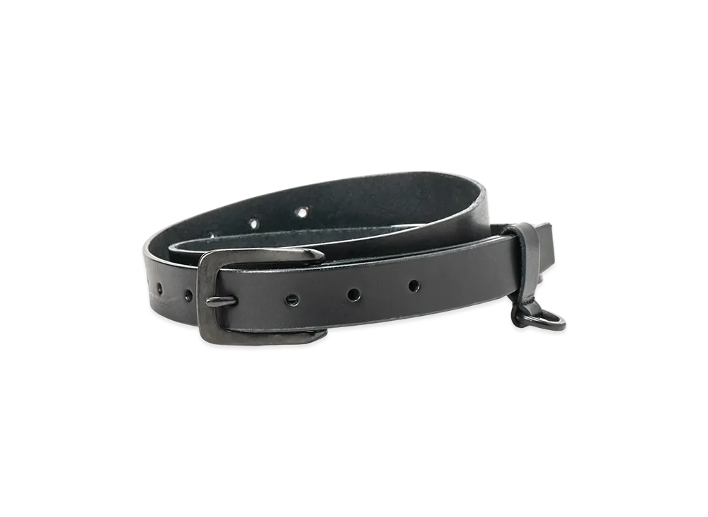 Y's Semi-Gloss Leather 25mm Belt "Black"