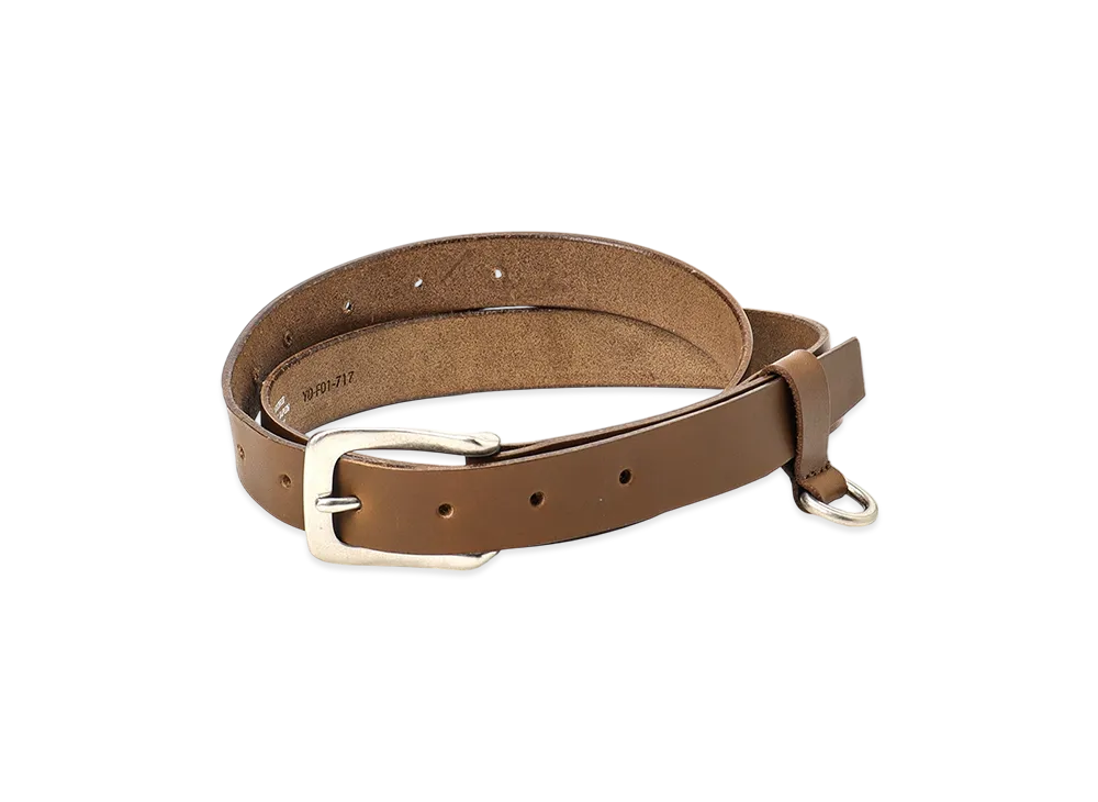 Y's Semi-Gloss Leather 25mm Belt "Khaki"