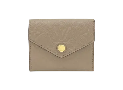 Louis Vuitton Zoe Wallet Monogram Empreinte Leather "Turtledove"