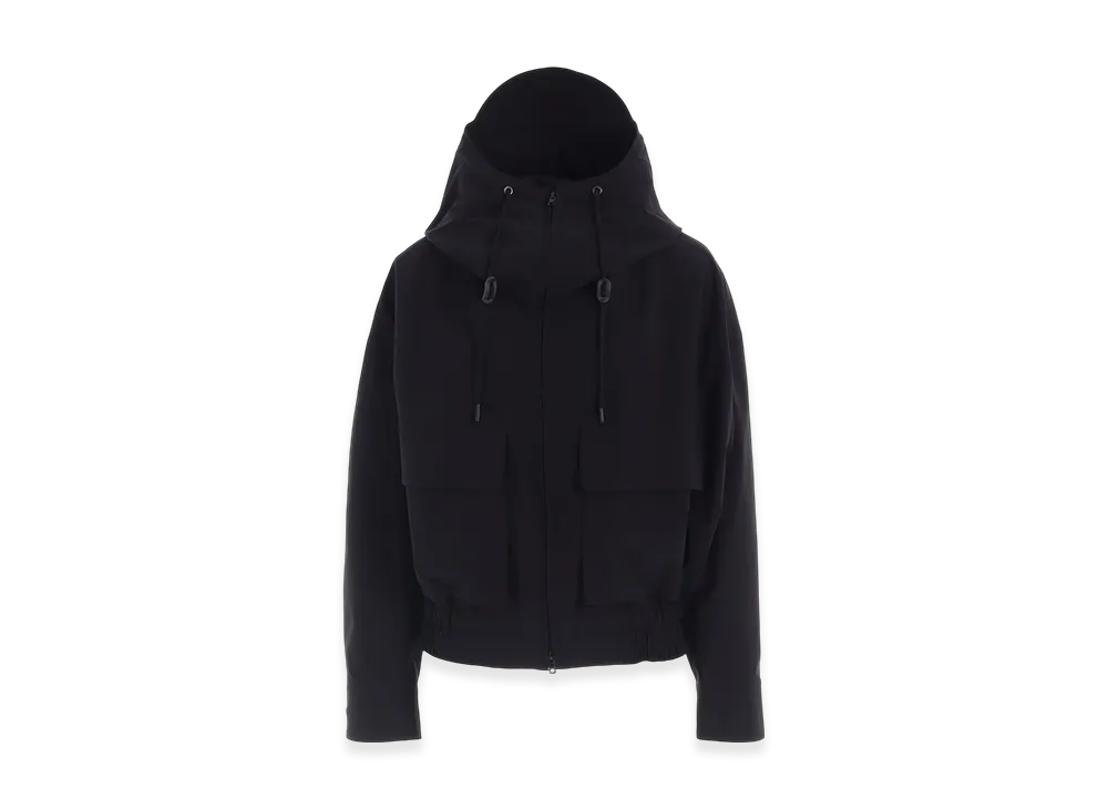Y's Pe/ Tafta Mountain Hoodie "Black"
