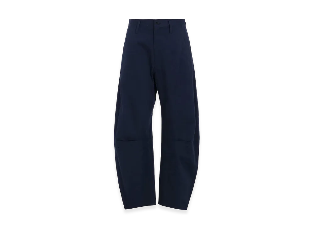 Y's Born Product Cotton Twill Wide Pants "Navy"