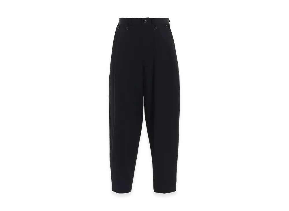 Y's Wool Gabardine Ko-Sailor Pants "Black"
