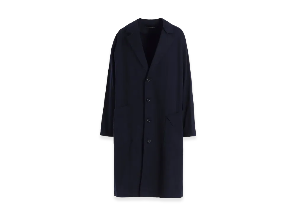 Y's Born Product Cotton Twill Long Jacket "Navy"
