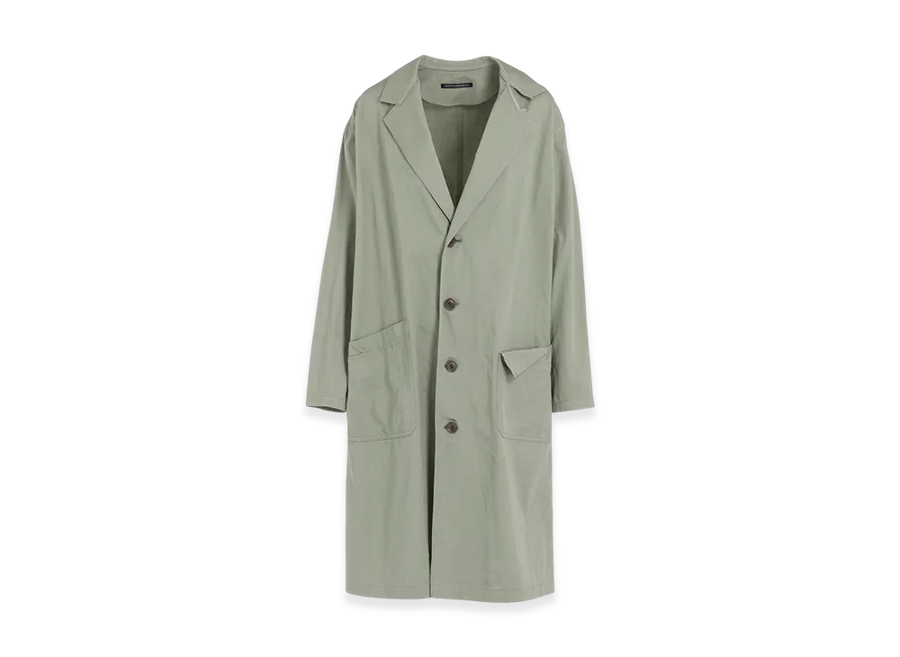 Y's Born Product Cotton Twill Long Jacket "Khaki"