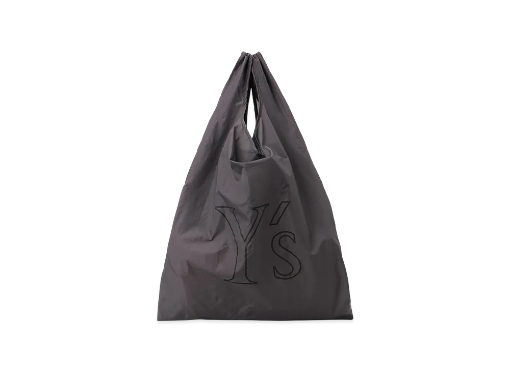 Y's Vintage-Like Nylon Eco Bag L "Grey"