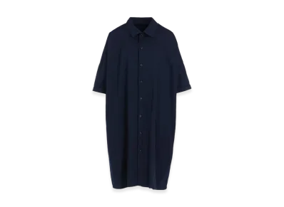 Y's Born Product Cotton Twill Half Sleeve Dress "Navy"