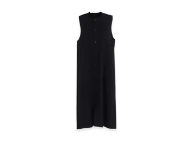Y's Born Product Cotton Twill Long Dress "Black"