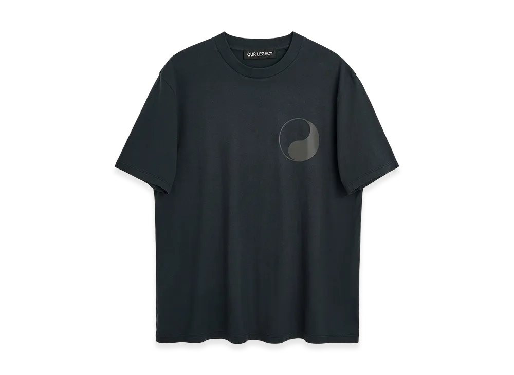 OUR LEGACY Box T-Shirt "Black Reflective Print"