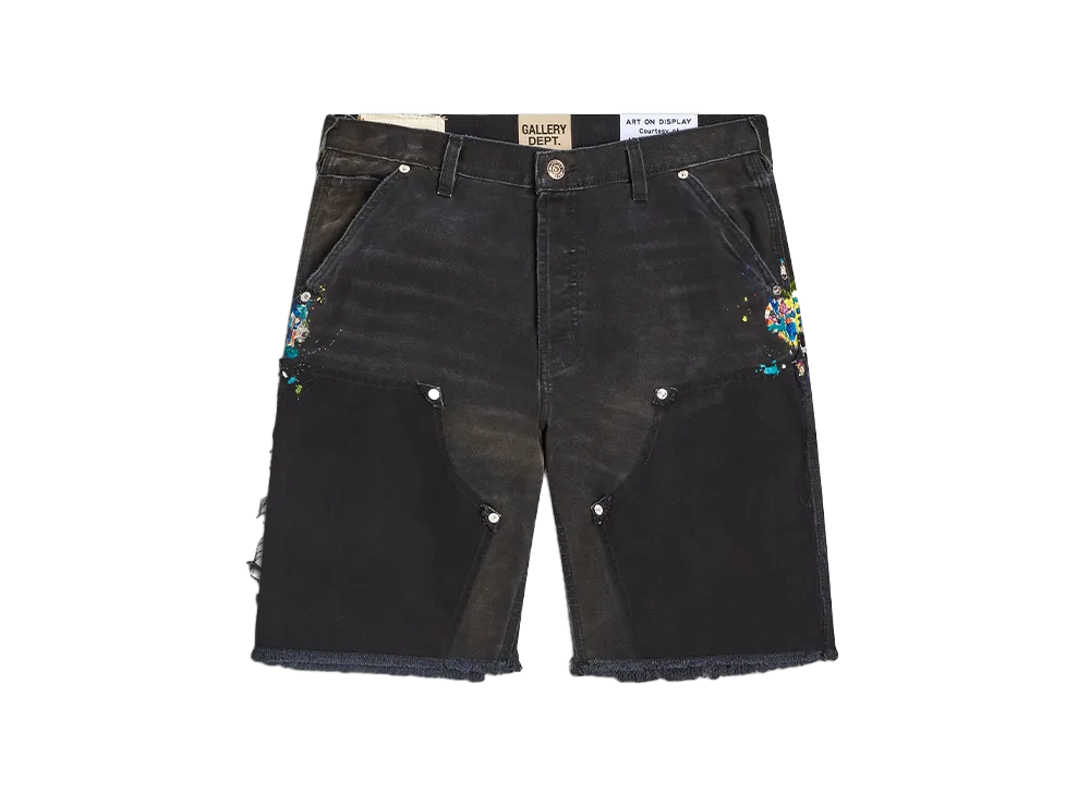 GALLERY DEPT. Carpenter Cut Off Shorts "Black"