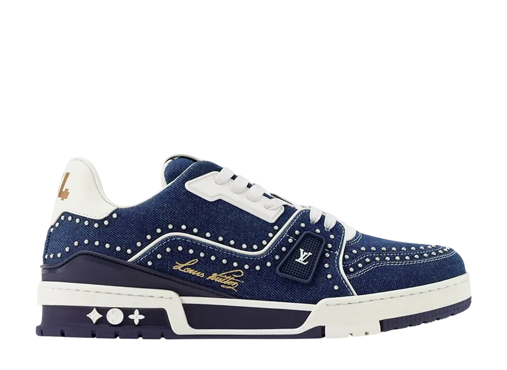 ルイヴィトン LV トレイナー スニーカー "インディゴブルー"