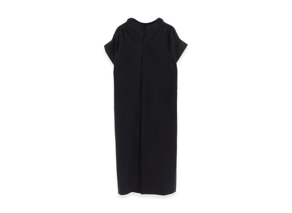 Y's Cotton/Linen Rib Fly Open Dress "Black"