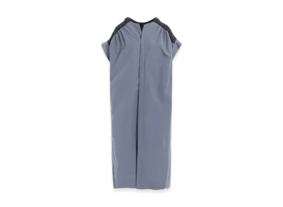 Y's Cotton/Linen Rib Fly Open Dress "Blue Grey"