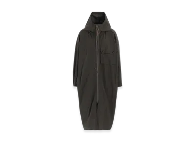 Y's Cotton/Linen Broadcloth Hoodie Coat D "Khaki"