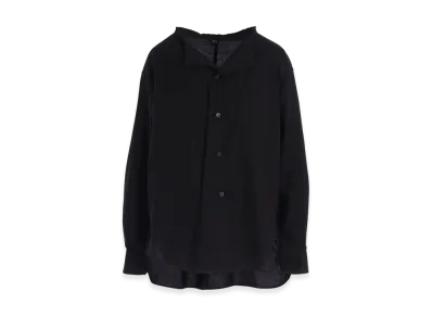 Y's Born Product Thin Cotton Twill Fringe Collar Blouse "Black"