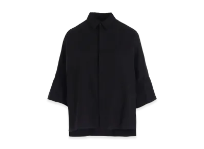 Y's Born Product Thin Cotton Twill Wide Cuffs Shirt "Black"
