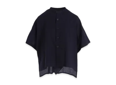Y's Born Product Thin Cotton Twill Half Sleeve Box Shirt "Navy"