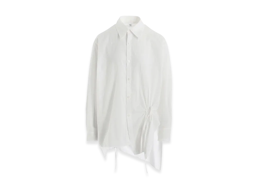 Y's Cotton Lawn Circle Gathered Blouse "Off White"