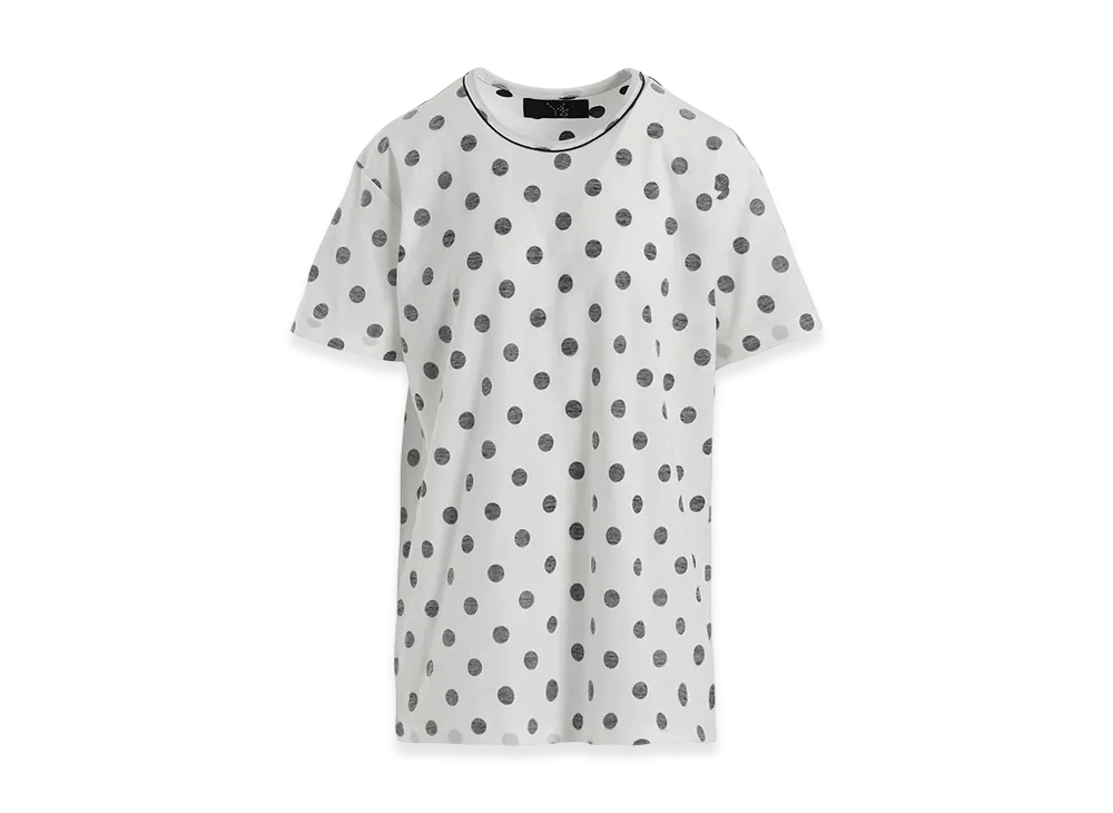 Y's Polka Dot Y's Stitch Big T "Off White"