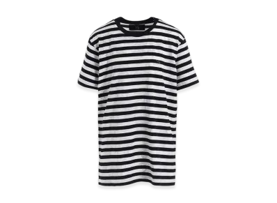 Y's Flower Print/Stripe Y's Stitch T "Off White"