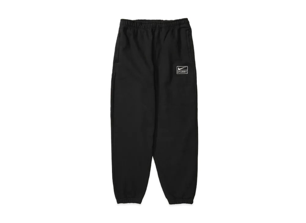 Stussy x Nike Stone Washed Fleece Pant "Black" (US Size) FN5235-010