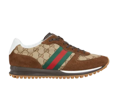 GUCCI Re-Motion Sneaker "Beige/Dark Brown/GG Canvas"
