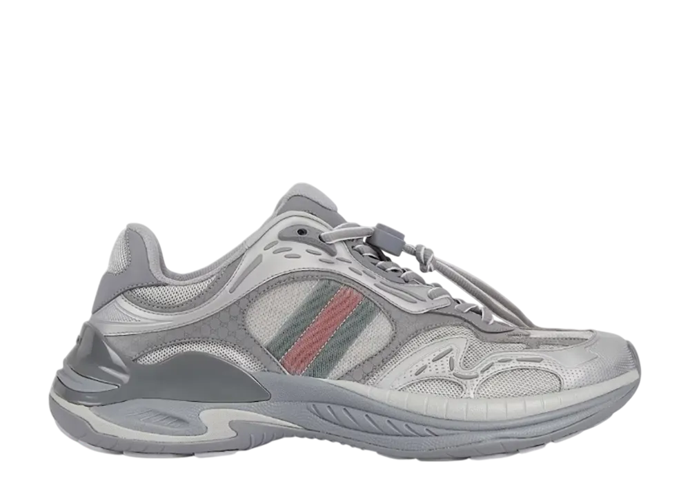 グッチ グッチ 2.0 スニーカー "シルバーレザー/メッシュ"