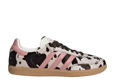 adidas Women's Samba OG "Cow Print/Dark Brown/Wonder Mauve"