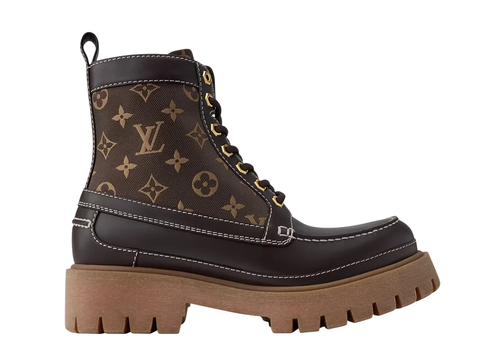 ルイヴィトン LV リミックス アンクルブーツ "マロン"