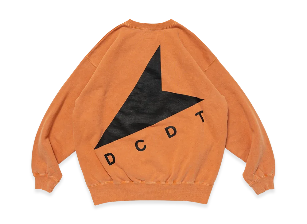 DESCENDANT Cetus Crew Neck Pigment Dye "Orange"