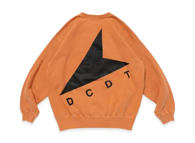 DESCENDANT Cetus Crew Neck Pigment Dye "Orange"