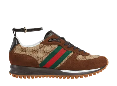 GUCCI Women's Re-Motion Sneaker "Beige/Dark Brown/Original GG Canvas"