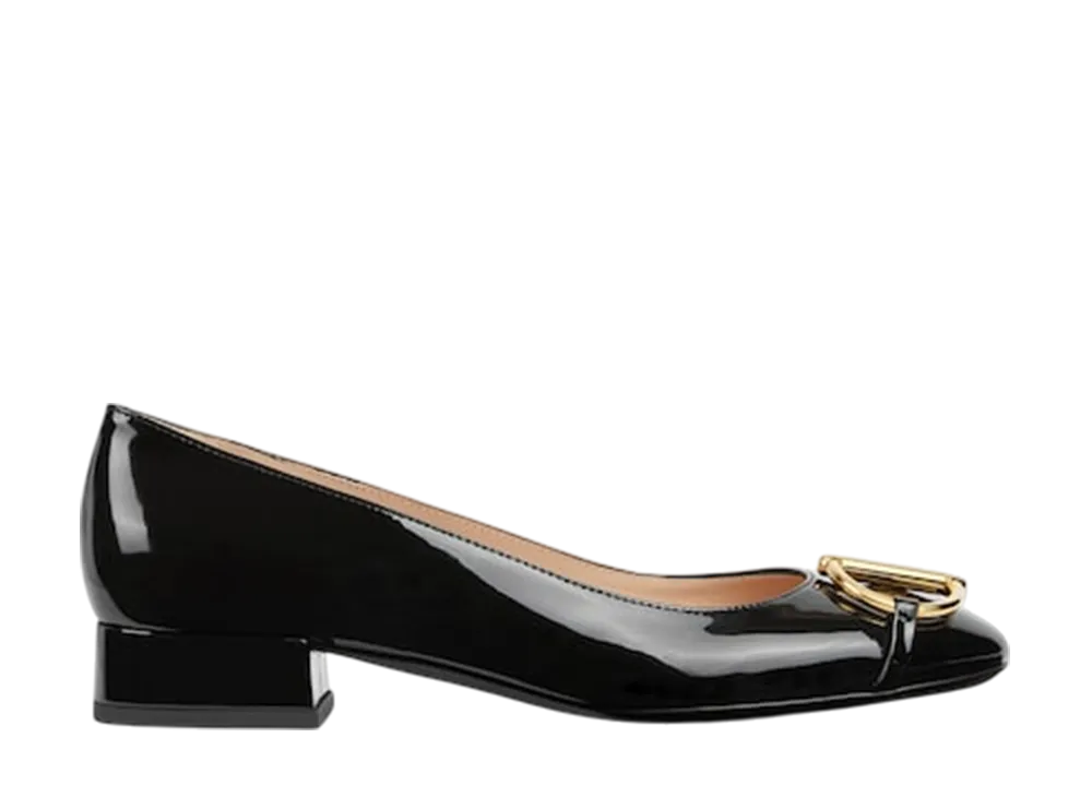 GUCCI Women's Ballet Flat with Half Horsebit "Black Patent Leather"