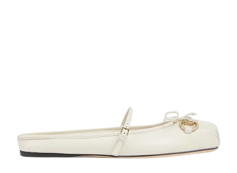 グッチ ウィメンズ ホースビット ミュール "オフホワイトレザー"