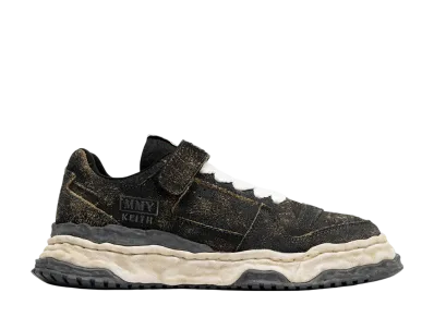 Maison MIHARA YASUHIRO KEITH OG Sole Vintage Suede Low-top Sneaker "Black"