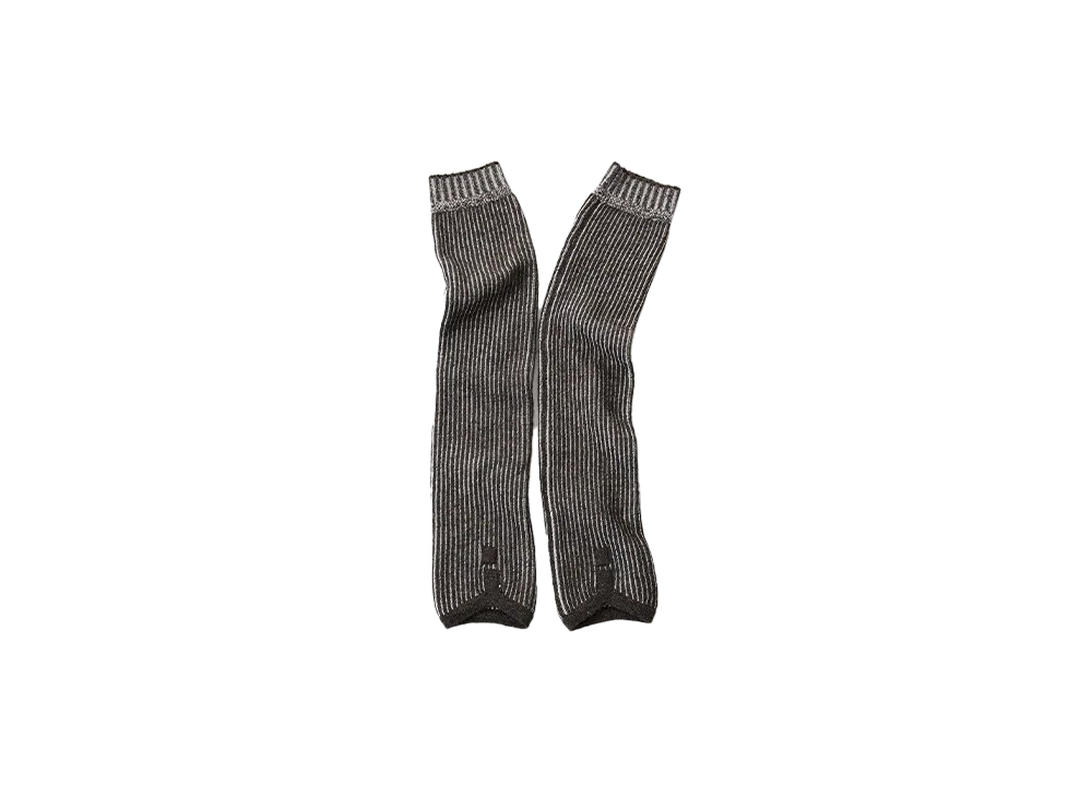 NICENESS H.Spencer Harris Knit Leg Gaiters "Gray/Off White"